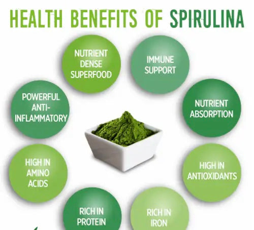 Organic spirulina green blue algae Powder