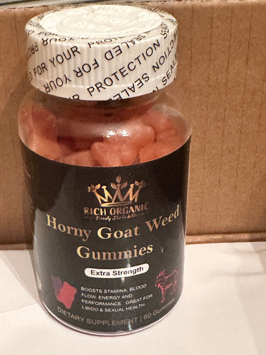 Horny Goat weed xtra strength Gummies, Passion fruit 0 grams sugar