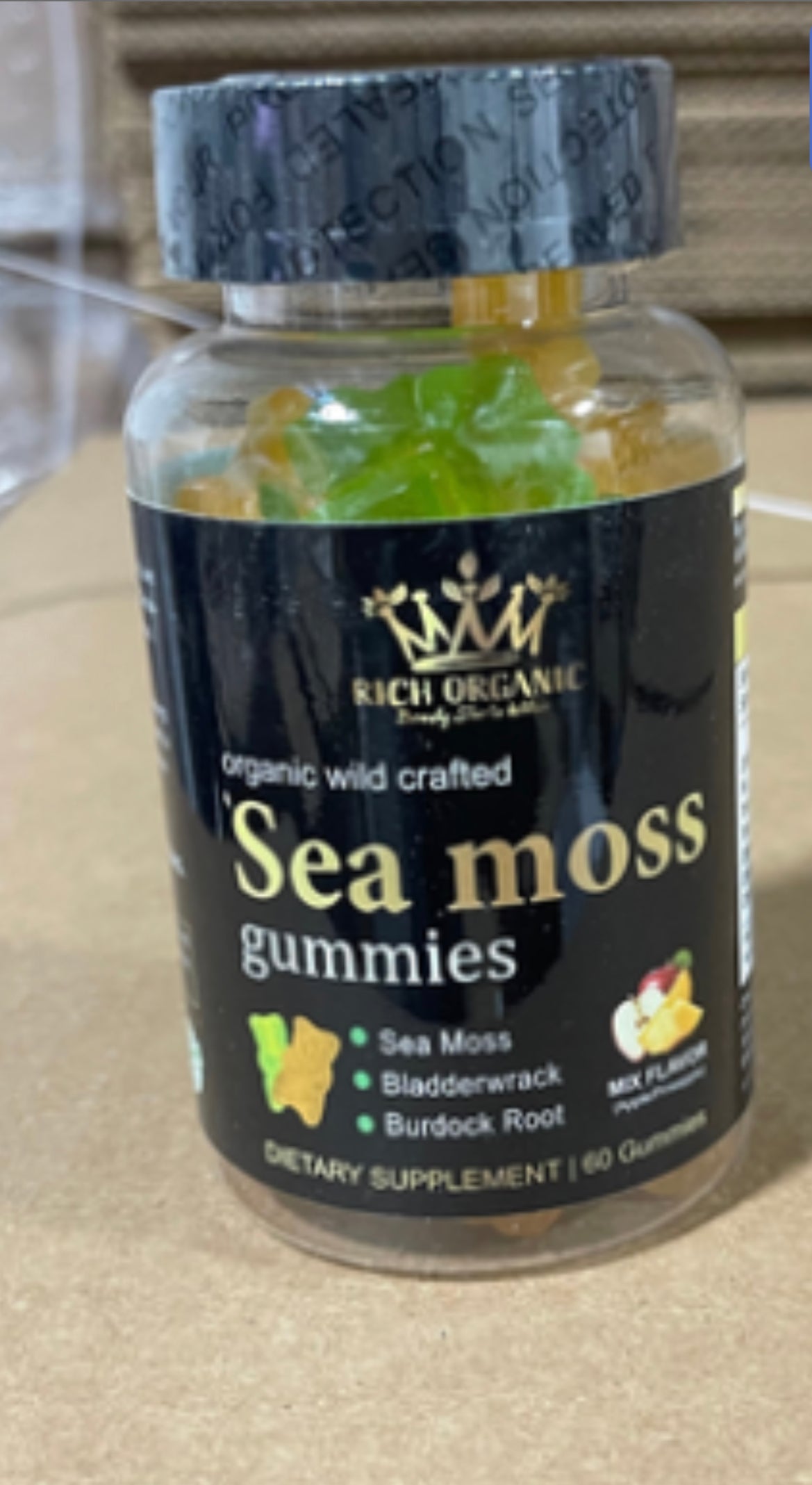 Sea Moss Gummies in stock now! Apple pineapple 0 grams sugar